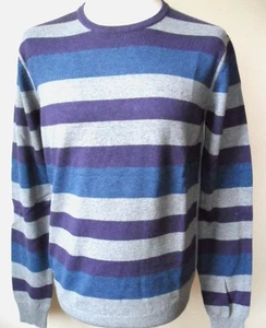 Ben Sherman Men's Jumper Size: M Horizontal Stripe Cotton Wool Mix ME0017 - Picture 1 of 5