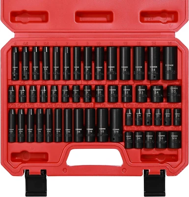 CASOMAN 1/4 Inch Drive Master Impact Socket Set, 50-Piece, 6-Point, Sae/Metric,  - Image 1 of 4