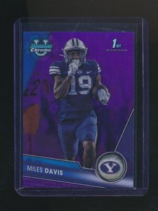 MILES DAVIS 2023 BOWMAN U CHROME PURPLE REFRACTOR RC 344/399