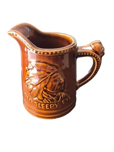 Alter Schlafauge Western Steinzeug Krug Keramik 1986 Madison WI Convention - Bild 1 von 4