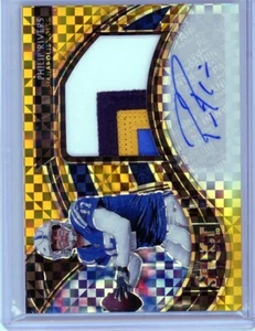Phillip Rivers 2020 Select Jumbo Swatches Auto Gold 9/10 - Picture 1 of 2