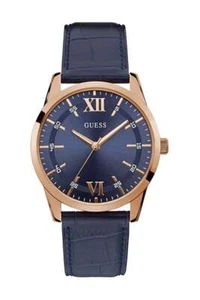 Guess Gents Theo Leather Strap Watch W1307G2 - Picture 1 of 3