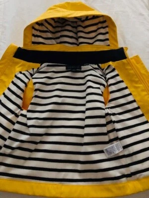 Tommy Hilfiger Impermeable Amarillo Rayas Chaqueta Niños Pequeños 24 Mons/2 Años Foto 1 de 4