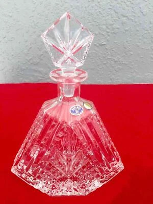 NEW Gorgeous Bohemian Czech Republic Lead Crystal 24% PBO Wine Whiskey Decanter - Image 1 of 4