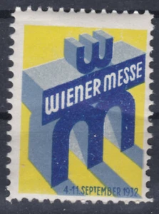 Reklamevignette Wiener Messe 4.-11. September 1932 - Bild 1 von 1