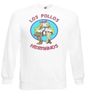 Adults Los Pollos Hermanos Gustavo Fast Food TV Show Unisex White Jumper - Picture 1 of 7