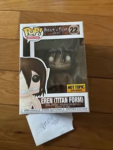 Funko Pop #22 Eren Titan Form Hot Topic Exclusivo Ataque a Titan AOT Envíos Ahora - Imagen 1 de 3