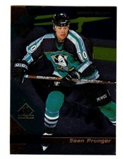 1997-98 Upper Deck SP Authentic #2 Sean Pronger ANAHEIM MIGHTY DUCKS