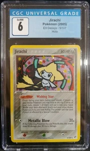 Jirachi 9/107 EX Deoxys Holo Rare CGC 6 Ex/NM Pokemon TCG - Picture 1 of 2