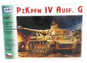 Kit Modelo Plástico SDV 1/87 H0 Tanque Alemán PzKpfw IV Versión G Tanque de Batalla Principal - Imagen 1 de 2