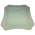 Lenox French Perle Bead Ice Blue 9.5" Square Dinner Plate 276821