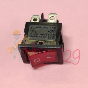1 pieza Interruptor basculante 2 posiciones Lámpara roja RL3-4 T125/55 6A 250V 4 pines~ - Imagen 1 de 5
