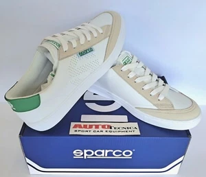 SCARPE SPARCO MODELLO S-TIME COLORE BIANCO VERDE SNEAKERS SMART CASUAL - Picture 1 of 5