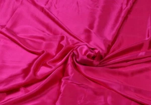 Indian Satin Fabric 4YD Dressmaking Tunic Top Pink Material Sewing Fabric 44"W - Picture 1 of 1