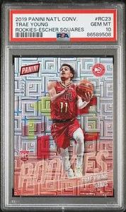 *PSA 10* Trae Young 2019 Panini Natl Convention Escher Squares /25 Atlanta Hawks - Picture 1 of 2