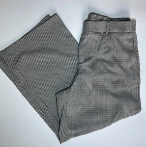 Zara Trafaluc Trousers Size M Black White Houndstooth Capri Cropped Women’s - Picture 1 of 13
