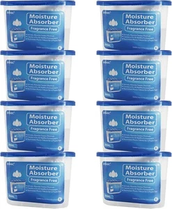 Moisture Absorber Dehumidifier, Unscented 8 Packs Portable for Wardrobes Arovec - Picture 1 of 6