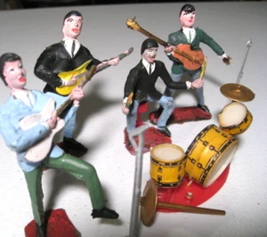 Torte topper originali Beatles anni '60 The Beatles 1964 originali Londra Liverpool - Foto 1 di 12