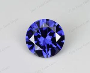 Cubic Zirconia Tanzanite Purple Blue Round AAA Rated CZ Loose Stone (1mm - 15mm) - Picture 1 of 3