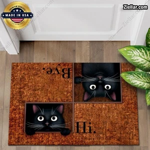 Alfombrilla de bienvenida de vino divertida con texto personalizado, felpudo de fibra único para decoración de porche o hogar - Imagen 1 de 5