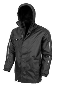 RESULT CORE 3-IN-1 TRANSIT JACKET WITH PRINTABLE SOFTSHELL INNER R236X, BLACK S