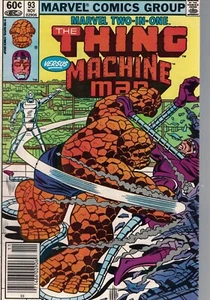 1982 Marvel Two-in-one - Thing \ Machine Man #93 Stored since purchase - Picture 1 of 1