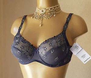 Chantelle Champs Elysees Wired Full Cup Non-Padded Bra Size 36B Grey C26010 - Picture 1 of 3