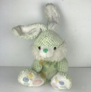 Chrisha Playful Bunny Peluche 2004 verde 13 1/2"" sulla parte superiore delle orecchie - Foto 1 di 9