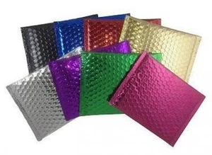 25 Stück SILBER 7" x 5,75" Luftpolsterumschläge Luftpolster Versandtaschen Gepolstert Metallic - Bild 1 von 1