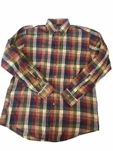 Viyella Mens Long Sleeve Button Down Shirt Plaid Size M - Picture 1 of 11