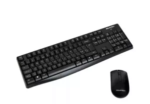 Wireless Keyboard & Mouse Set PC Desktop Computer 8M Range Equatech 2.4G - UK - Picture 1 of 2