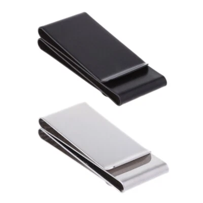 Stainless Steel Double-sided Money Clip Purse Wallet Holder - Image 1 of 4
