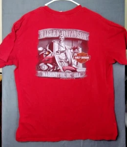 Harley-Davidson Motorcycle Washington DC Lincoln Memorial pocket tee mens sz XL - Picture 1 of 6