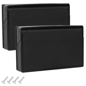 (Paquete de 2) Placa de cubierta de toma de corriente exterior para RV, sello resistente a la intemperie para negro - Imagen 1 de 7