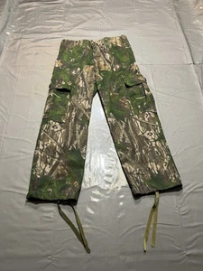 Vtg Mossy Oak Shadow Leaf Camo Youth 24x20 Pants Kids Cargo Pockets Hunting USA - Picture 1 of 8