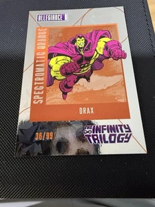 2024 UD Marvel Allegiance The Infinity Trilogy Drax Spectromatic Orange 36/99 - Picture 1 of 2