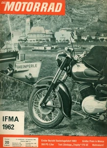 Zeitschrift DAS MOTORRAD IMFA 1962 ZÜNDAPP TROPHY BMW NSU RABENEICK TRIUMPH BSA - Picture 1 of 5