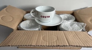 Box of 6 X Costa Coffee Cups and Saucers - New In Box - Picture 1 of 5