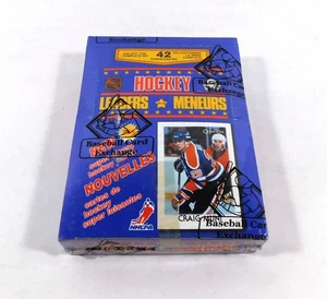 Mini caja de líderes de hockey OPC 1987-88 O-Pee-Chee (48 paquetes) cinta envuelta en la BBCE intacta - Imagen 1 de 2