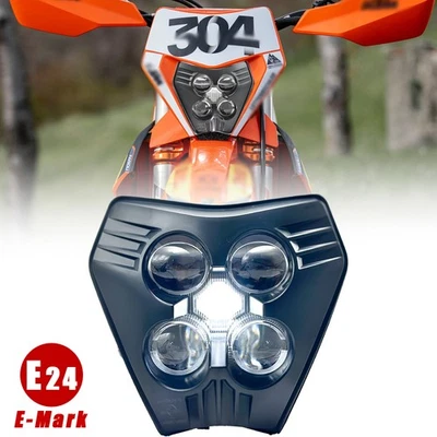 Светодиодная фара дальнего/ближнего света дневные ходовые огни для KTM 250 300 350 450 500 690 2024+ - Изображение 1 из 4