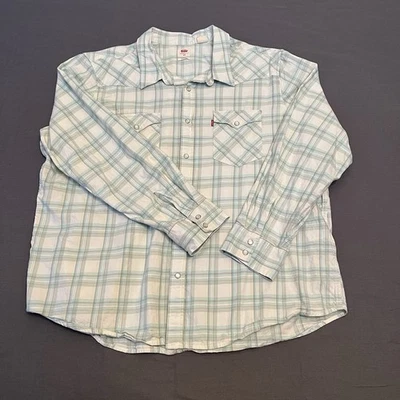 Camisa Levi’s Western Frontal Snap Manga Larga XXL Vaquera Foto 1 de 4