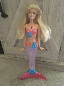 2010 Mattel Barbie Sparkle Lights Meerjungfrau #V7046 Barbie Puppe nicht getestet blond H - Bild 1 von 19