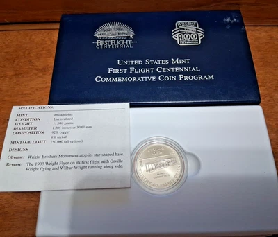 2003 P First Flight Centennial BU Commemorative Half Dollar OGP - Image 1 of 3