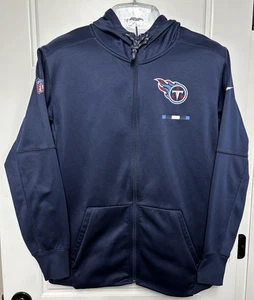 Tennessee Titans Nike Dri-Fit On Field Full Zip Hooded Sweatshirt- Men's Large - Picture 1 of 5