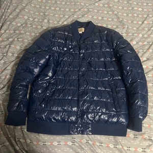 Vintage Roebuck And Co Puffer Jacket Mens XL Blue Packable Insulated - Picture 1 of 8