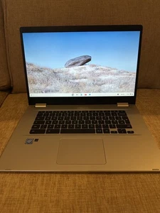 ASUS C523 Touch 15.6 Intel Pentium Chromebook - 64 GB eMMC Silver, Boxed - Picture 1 of 9