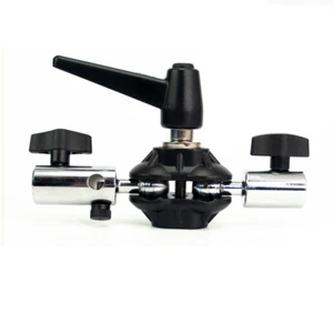 Double Ball Joint Adapter Studio Photographic Light Bracket With 5/8" Receiver - Picture 1 of 14