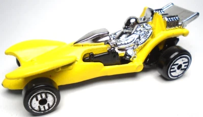 Hot Wheels 1992 tubo emisión amarillo 1:64 diecast 2 7/8" coche de carreras con cromo y negro Foto 1 de 4