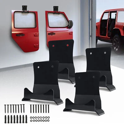 Perchas de puerta extraíbles de montaje en pared 65 lb para mecánico automático YJ TJ JK JL JT Foto 1 de 4