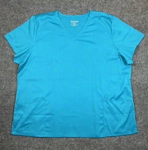 Alexanders Uniforms Elements Teal V-Neck Scrub Top - Size 3XL - nursing vet tech - Picture 1 of 9